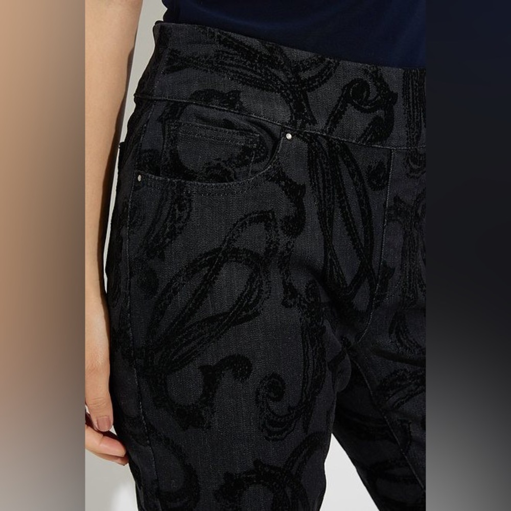 NWT🌸Joseph Ribkoff Black Cropped Jeans - Picture 10 of 17